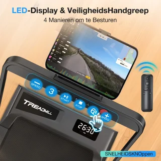 Walkingpad Inklapbare Elektrische Loopband - Zwart