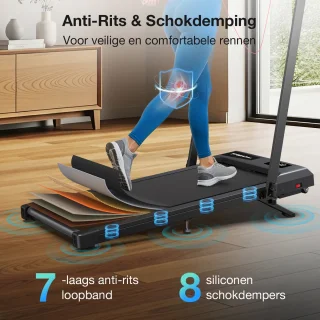 Walkingpad Inklapbare Elektrische Loopband - Zwart