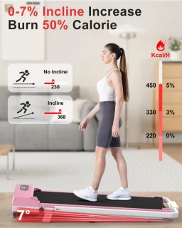 Walkingpad Loopband Elektrisch Roze