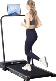 Wandelband met inklapbare armleuningen en display 1-12 km/h