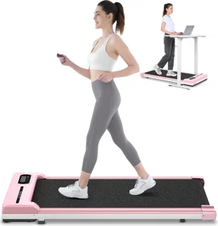 Wandelpad elektrische loopband 2,5 PK roze