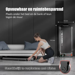 Y-RAIN Elektrische Loopband 2-in-1 Inklapbaar