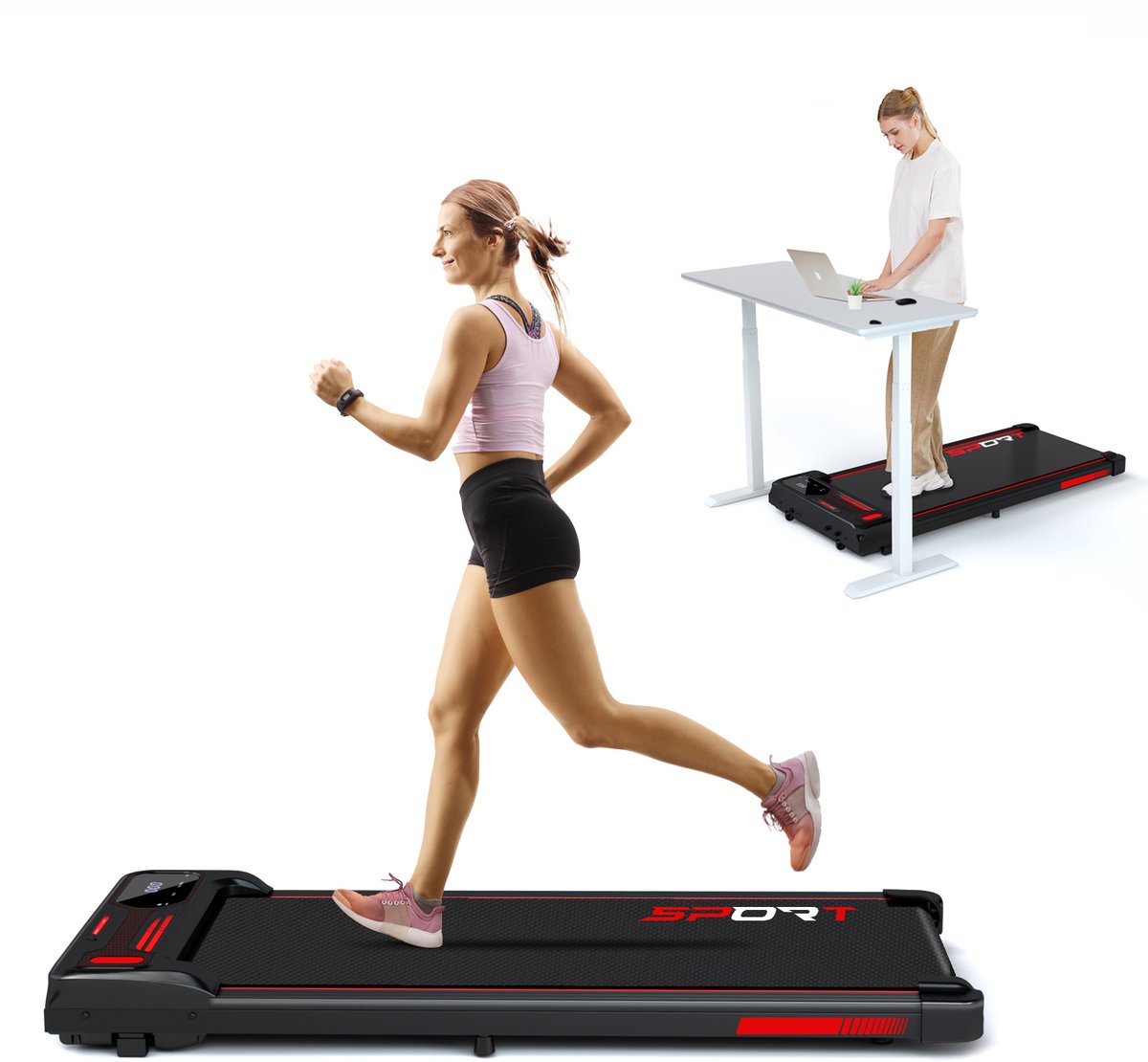 De Y-RAIN Elektrische Loopband 2-IN-1 Walking Pad in één oogopslag