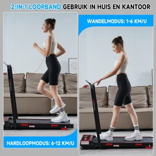 Y-RAIN Loopband Walking Pad 2-in-1 Zwart