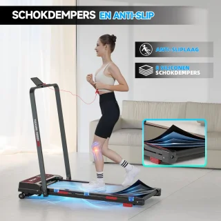 Y-RAIN Loopband Walking Pad 2-in-1 Zwart
