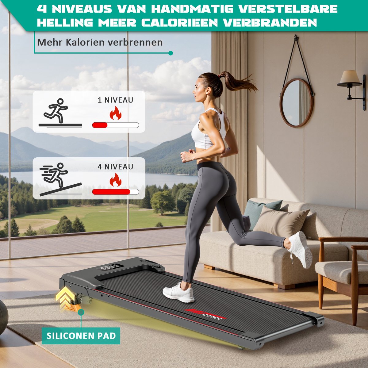Wat vinden we goed aan de Y-RAIN Loopband Walking Pad 2.5PK Zwart