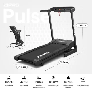 Zipro Pulse Elektrische Loopband