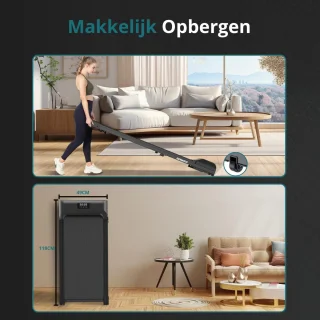 Zonovi Loopband Inclapbaar Loopbandonder Bureau Walking Pad Hometrainer