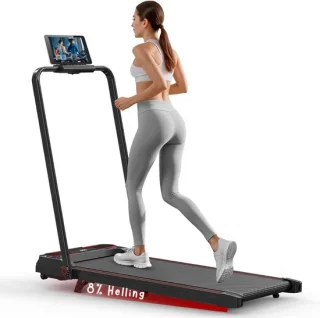 Compact trainen thuis of op kantoor: de Zyrex® 2-in-1 loopband