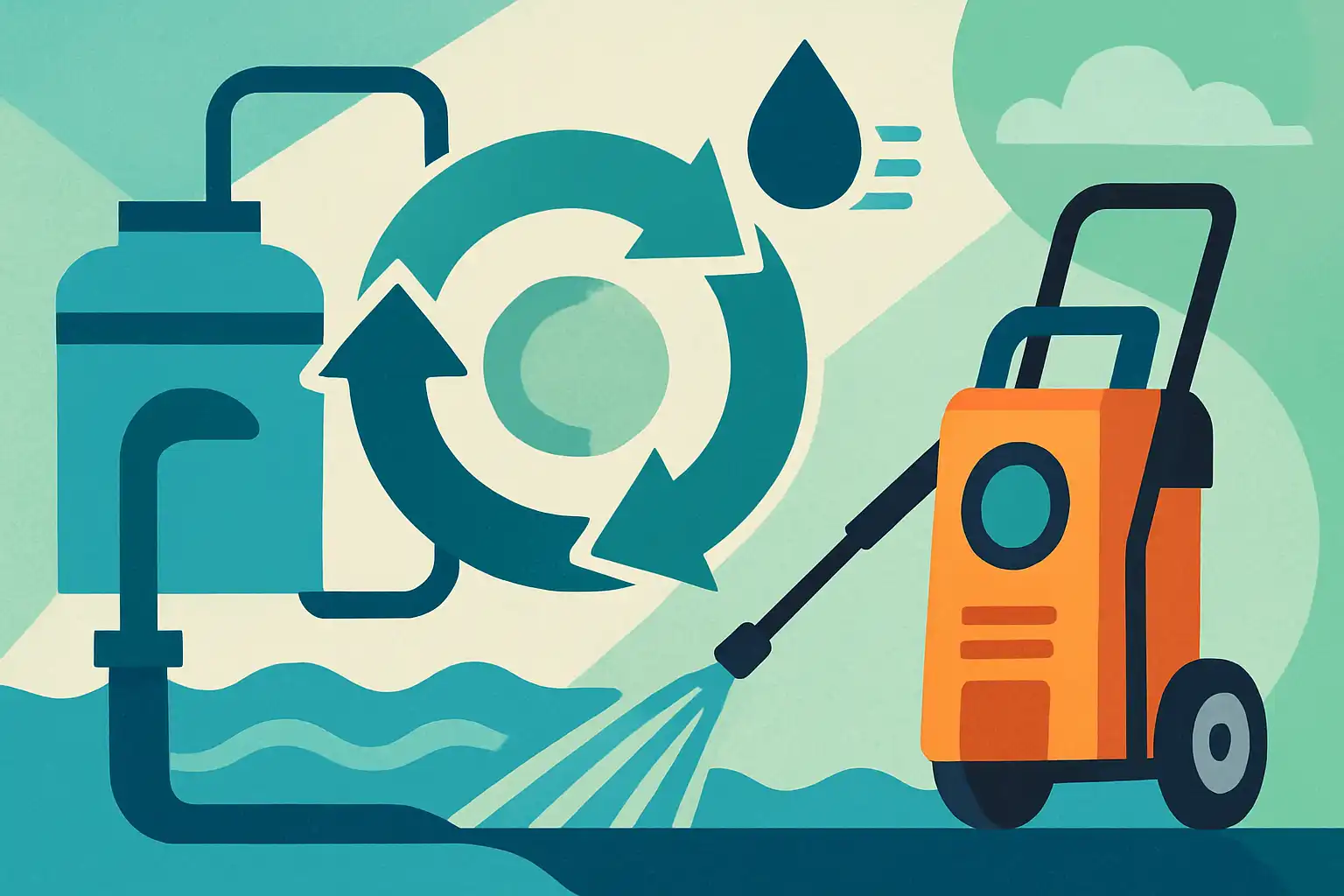 Circulair schoonspuiten: zo bouw je een closed-loop waterrecycling systeem voor je hogedrukreiniger