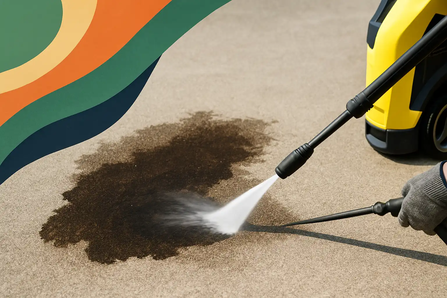 De opritreddingsgids: zo verwijder je olie- en vetvlekken met je hogedrukreiniger zonder schade