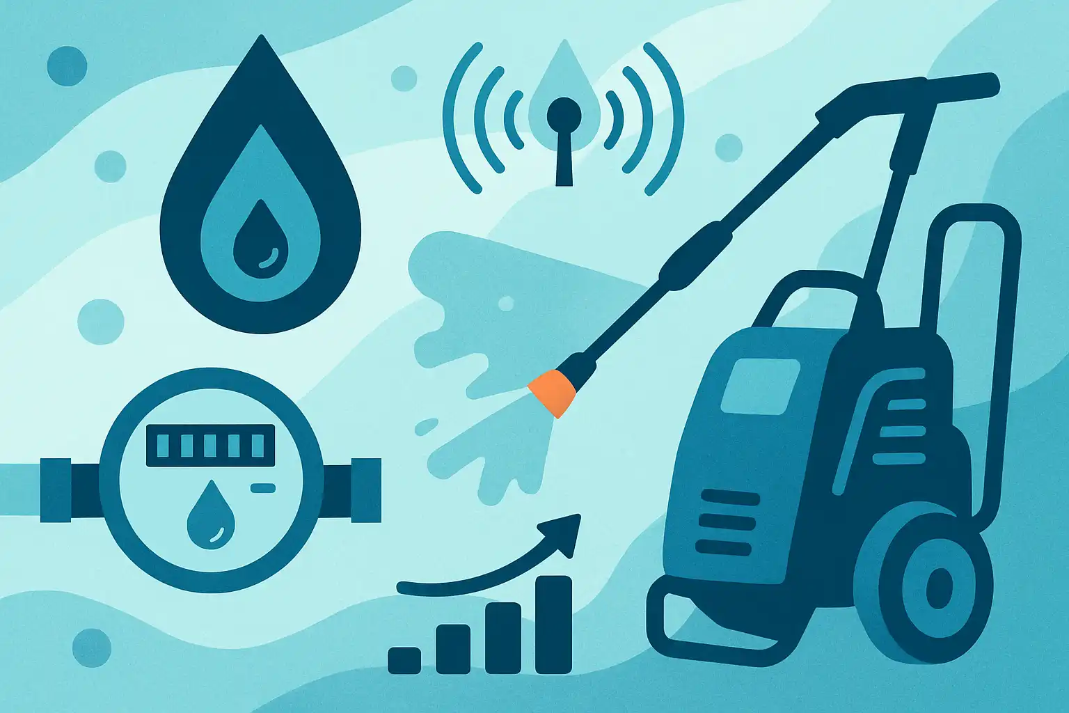 Hoe slimme watermeters en sensoren je hogedrukreiniging slimmer en zuiniger maken
