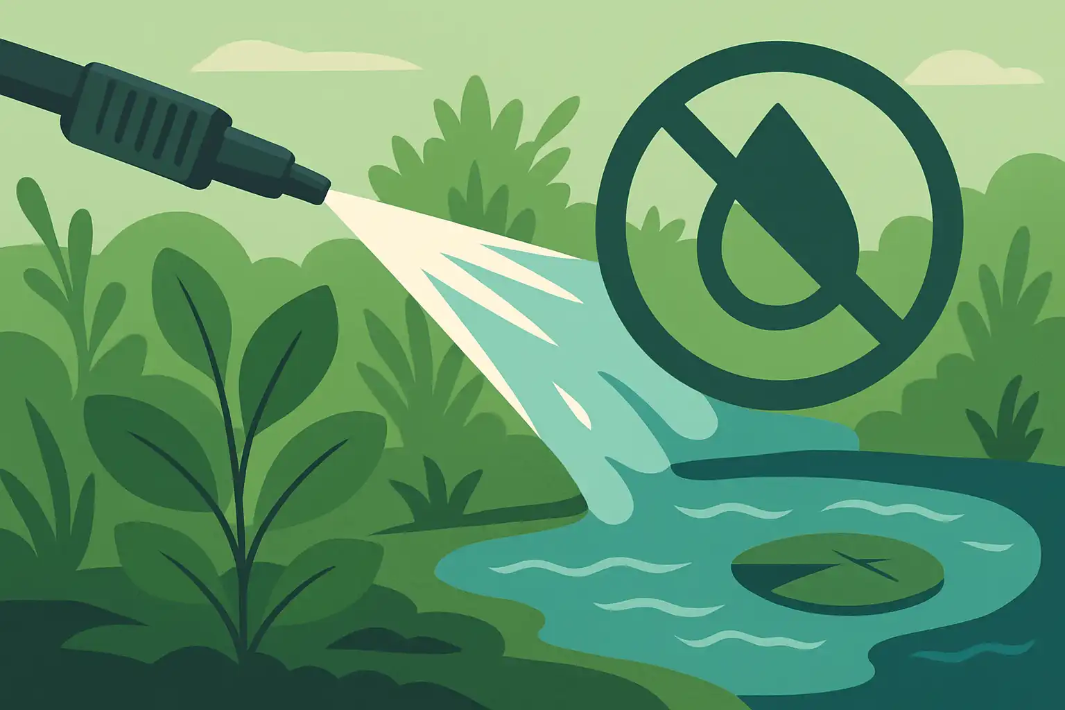 Hogedrukreinigers en waterkwaliteit: zo voorkom je dat reinigingswater je tuin en vijver vergiftigt
