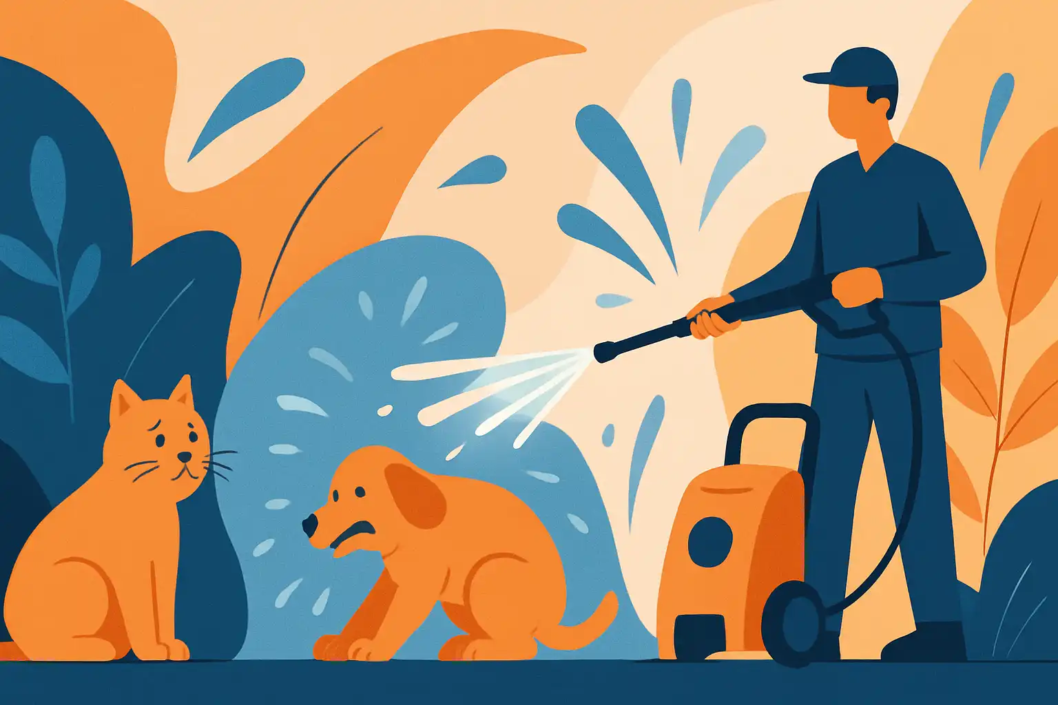 Huisdieren veilig tijdens hogedrukreinigen: zo voorkom je stress en letsel