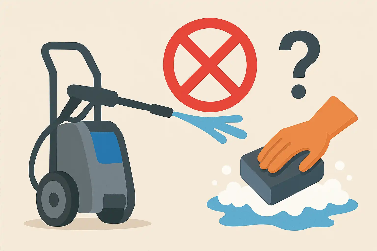 Wanneer je beter níet kunt hogedrukreinigen (en wat je dan wél moet doen)