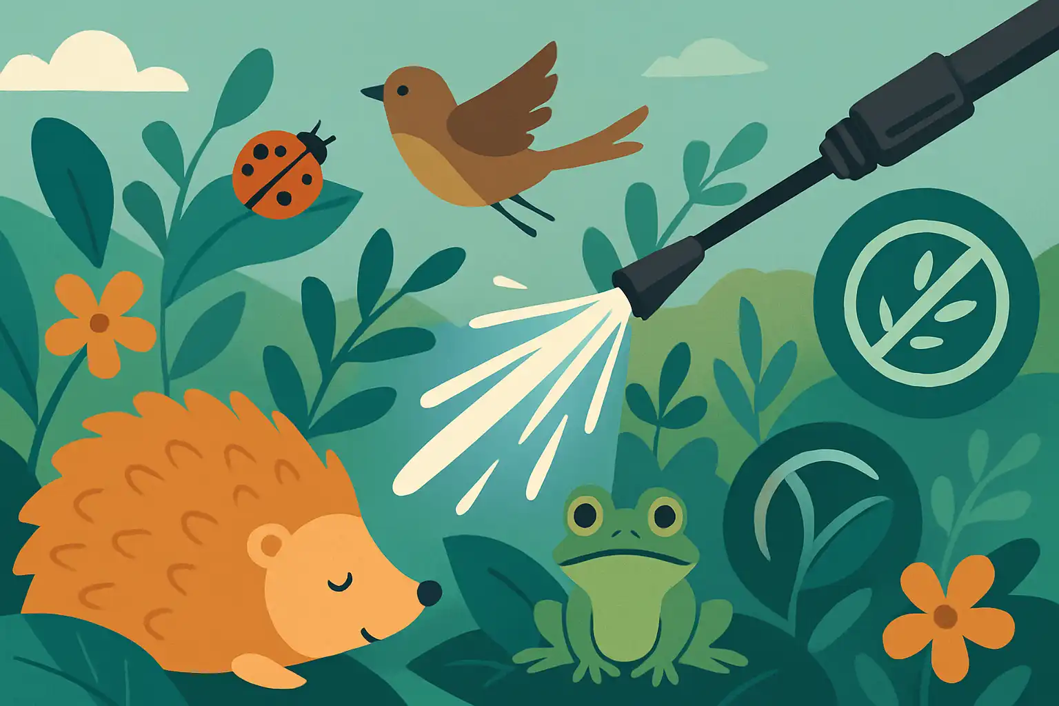 Zo bescherm je tuindieren en biodiversiteit tijdens het hogedrukreinigen