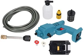 Draadloze Auto Hogedrukreiniger, 800w Draagbare Hogedrukreiniger met Filter Compatibel voor Bl1815 Bl1820 18v voor Verschillende Auto's, Irrigatie Tuinen, Schone Zwembaden
