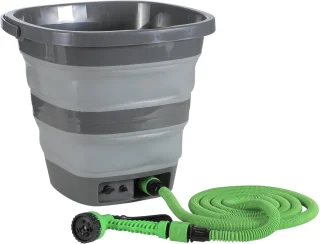 Draagbare Lagedrukreiniger - Emmer, Accu, Pomp - 15L - Draagbare Douche