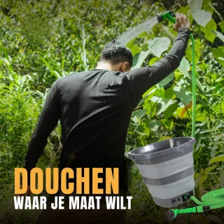 Draagbare Lagedrukreiniger - Emmer, Accu, Pomp - 15L - Draagbare Douche