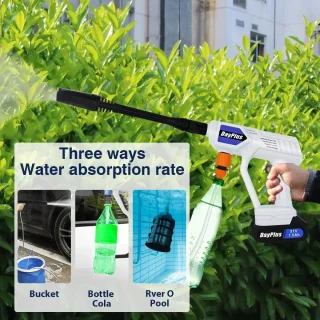 Elektrische Hogedrukreiniger - Draadloos - 21V - Accu Hogedrukspuit - 1500mAh Li-ion - Schuimfunctie - Compact - Voor Auto, Motor, Tuin, Terras & Zwembad - Mobiele Reinigingsmachine