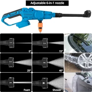 ® Hogedrukreiniger, Hogedrukreiniger op Accu, Draagbare Hogedrukreiniger, Compatibel met Makita 21V Accu, voor Auto, Tuin en Terras (zonder Accu)