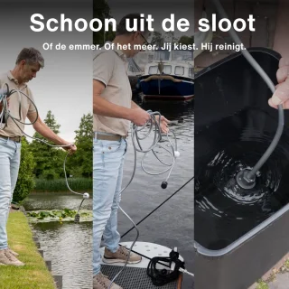 Achaté Draadloze Hogedrukreiniger – 21V Accu Hogedrukspuit – Auto & Terrasreiniger – 200W Motor – 6-in-1 Spuitkop – 7m Slang – 40 Min Gebruik – Opbergkoffer