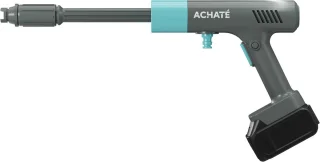 Achaté Draadloze Hogedrukreiniger – 21V Accu Hogedrukspuit – Auto & Terrasreiniger – 200W Motor – 6-in-1 Spuitkop – 7m Slang – 40 Min Gebruik – Opbergkoffer