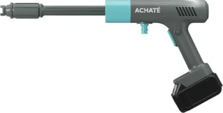 Achaté Draadloze Hogedrukreiniger – 21V Accu Hogedrukspuit – Auto & Terrasreiniger – 200W Motor – 6-in-1 Spuitkop – 7m Slang – 40 Min Gebruik – Opbergkoffer