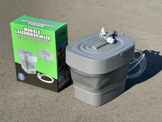 Draagbare Lagedrukreiniger - Emmer, Accu, Pomp - 9L - Draagbare Douche