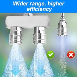 High Pressure Washer Tip, 2-in-1 High Pressure Washer Tip with 0.8cm Quick Coupling 4000PSI Double Pressure Washer Tip for Garden Concrete Car Vinyl Surface