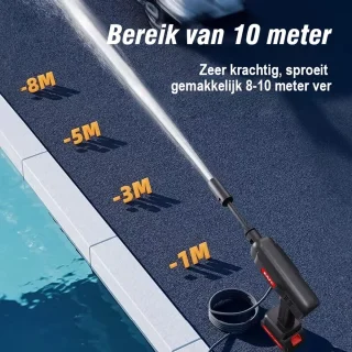 EAFC Draadloze Hogedrukreiniger - Auto Was Set - Terrasreinigers Groenaanslag - Hogedrukspuit - Incl. 48V20000 mAh Accu - Zwart