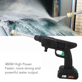 Draadloze Hogedrukreiniger, Draagbare Hogedrukreiniger, Draagbare Hogedrukreiniger voor Het Reinigen van Autovloeren, Bootfietsen, Motorfietsen, Krachtige Reinigers, 90bar, 400W (EU-stekker)