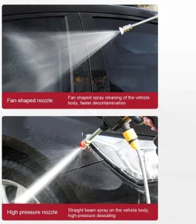 Draadloze hogedrukreiniger - met accu en oplader - 20000mAh -hoge druk reiniger - instelbaar - 50 BAR - inclusief waterslang