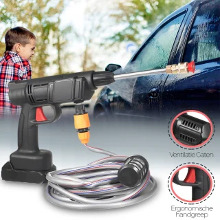 Hogedrukreiniger - Draagbaar - Auto Wasmachine - Hogedrukreiniger Met 2 batterijen Van 120 W