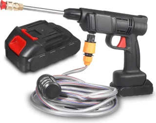 Hogedrukreiniger - Draagbaar - Auto Wasmachine - Hogedrukreiniger Met 2 batterijen Van 120 W