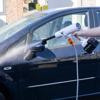 Vosoi Hogedrukreiniger - Draadloze Hogedrukreiniger - Hogedrukreiniger Auto - Hogedrukreiniger Accu - Terrasreiniger - Hogedrukspuit - 400W - 2x 45000 mAh Accu - Luxe koffer - 100 minuten gebruik