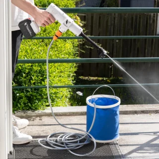 Vosoi Hogedrukreiniger - Draadloze Hogedrukreiniger - Hogedrukreiniger Auto - Hogedrukreiniger Accu - Terrasreiniger - Hogedrukspuit - 400W - 2x 45000 mAh Accu - Luxe koffer - 100 minuten gebruik