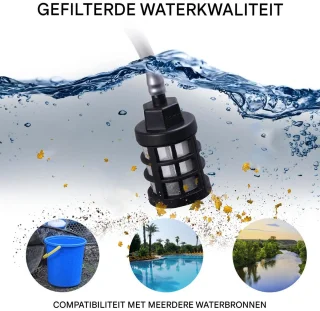21V Draadloze Hogedrukreiniger met 2 Accu's Zwart