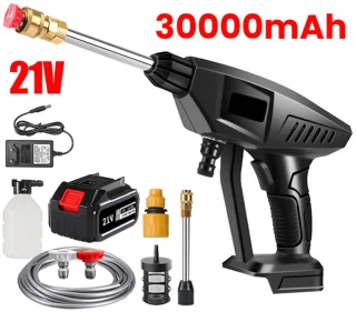 60Bar Draadloze Hogedrukreiniger 20000 RPM 30000mAh Compact Model