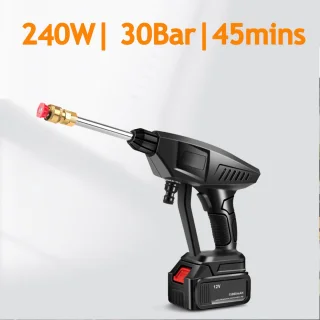 60Bar Draadloze Hogedrukreiniger 20000 RPM 30000mAh Compact Model