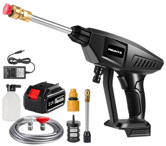 60Bar Draadloze Hogedrukreiniger 20000 RPM 30000mAh Compact Model review