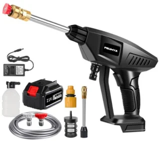 60Bar Draadloze Hogedrukreiniger 20000 RPM 30000mAh Compact Model