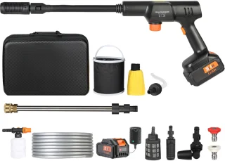 accu hogedrukreiniger 21V 50 bar inclusief accessoires