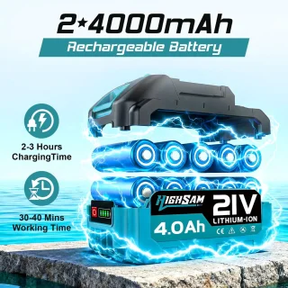 Accu-hogedrukreiniger 3000 W - borstelloze motor - SnelShoppen