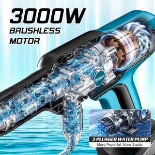 Accu-hogedrukreiniger 3000 W - borstelloze motor - SnelShoppen