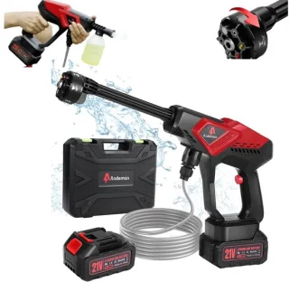 Accu Hogedrukreiniger 40 Bar - 4000 mAh Accu - Auto Wasmachine Set