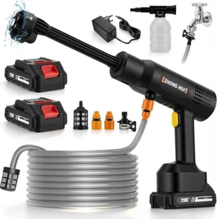 Accu-hogedrukreiniger 6-in-1 - 2 x 6,0 Ah accu's - SnelShoppen