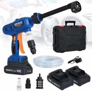 Accu hogedrukreiniger met borstelloze motor, 2x 20V, pulse-technologie en 6-in-1 sproeikop