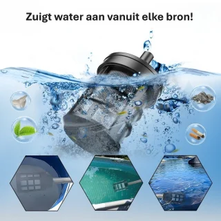 Accu Hogedrukreiniger Terrasreiniger Set - 2 Batterijen