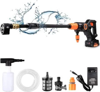 Alang 20V Snoerloze Hogedrukreiniger 5-in-1 Zwart